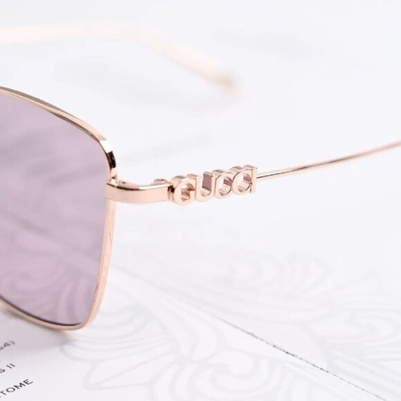 NWT Gucci GG1805SA-003 Gold Violet 60mm Sunglasses main image 5